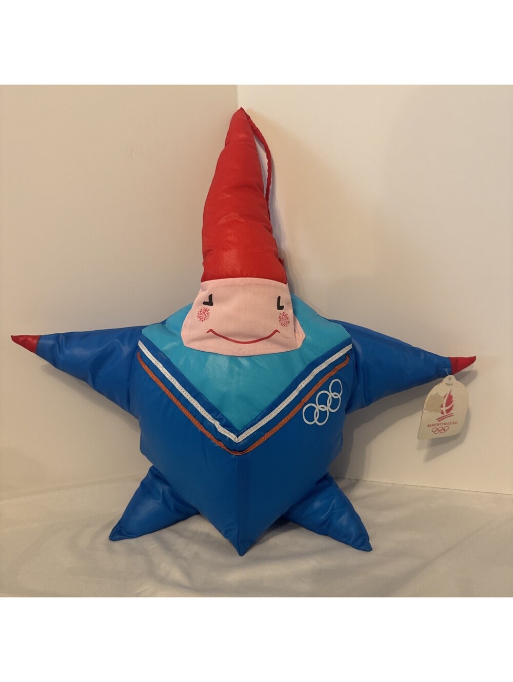 1992 Albertville Olympics MAGIQUE Mascot nylon Vintage Star Figure new rare